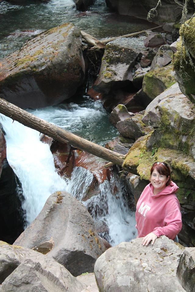 water over rocks in crevasse